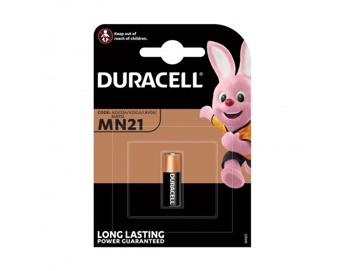 Алкална батерия Duracell, A23, MN21, LRV08, 12 V, AAA, Lr03