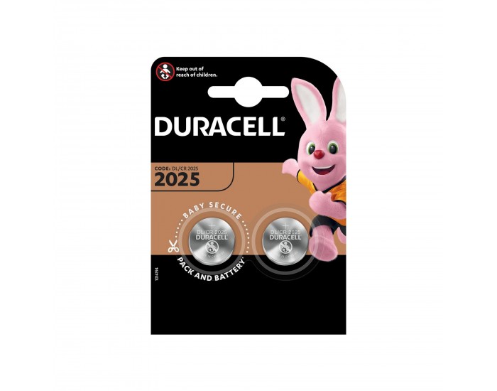 Литиева батерия Duracell CB MES LM 2025, 3 V, 2 броя