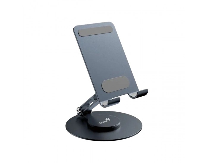 Поставка за телефон Genius G-Stand M100, алуминиева, минимален диaгонал 4'', сива