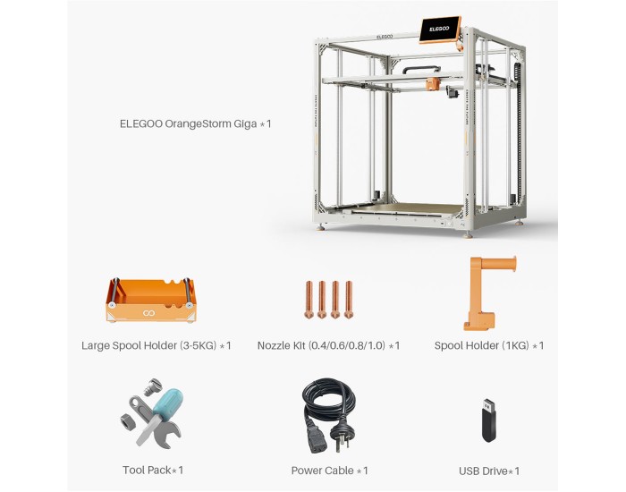 3D принтер Elegoo OrangeStorm Giga FDM