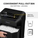 Шредер за унищожаване на документи Fellowes Automax 80M, Soho, Mini-Cut, P-4, 17 L, черен