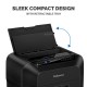 Шредер за унищожаване на документи Fellowes Automax 90M, Soho, Mini-Cut, P-4, 17 L, черен