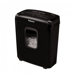 Шредер за унищожаване на документи Fellowes Powershred 6M, Micro Cut, 13 L, P-4, Mini-Cut, време за работа 5 мин - Fellowes