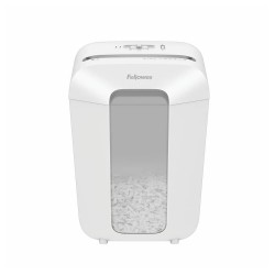 Шредер за унищожаване на документи Fellowes Powershred LX70, Cross-Cut, бял, P-4, обем на коша 18 L, време за работа 5 мин - Fellowes