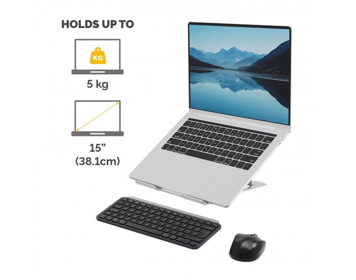 Поставка за лаптоп Fellowes Alumia, сива