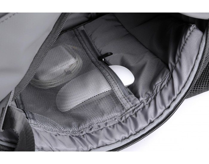 Раница за лаптоп Kingsons Nomad X, 15.6'', водоустойчив полиестер/PVC покритие, 20 L, тъмносива