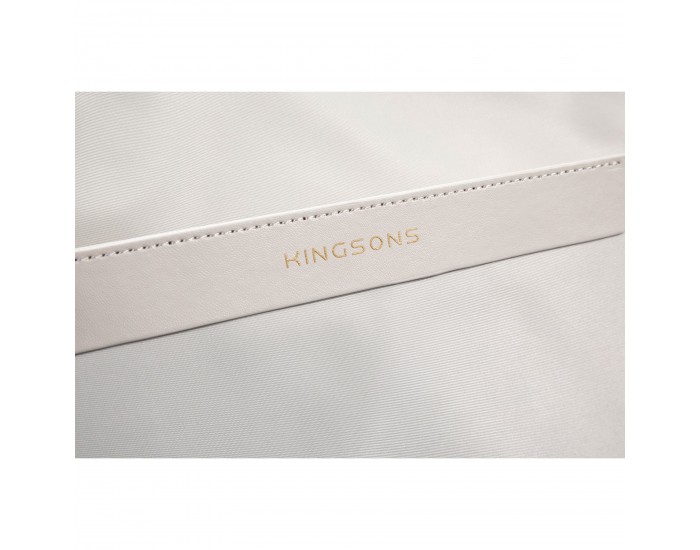 Чанта за лаптоп Kingsons Aura, дамска, 15.6'', бежова