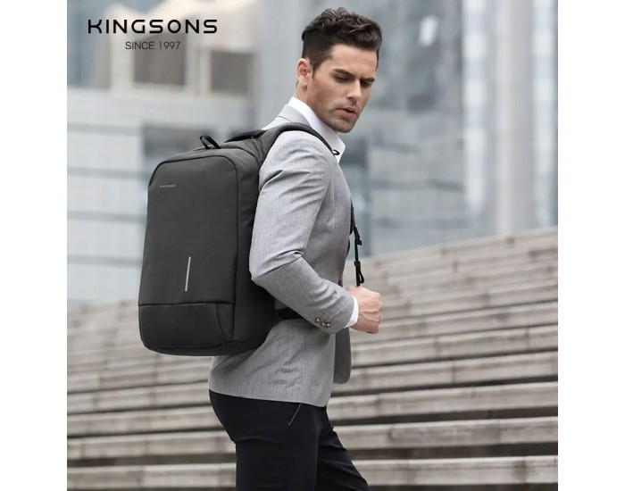Раница Kingsons Metroshield, 17'', сива