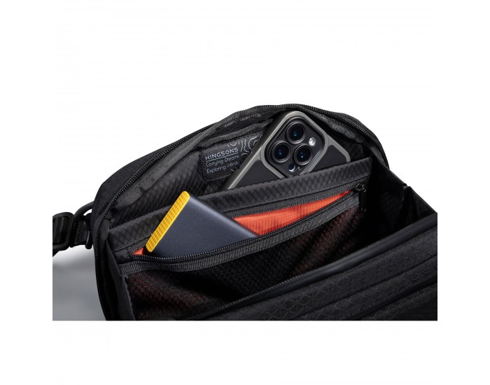 Чанта за през рамо Kingsons Trackguard, черна