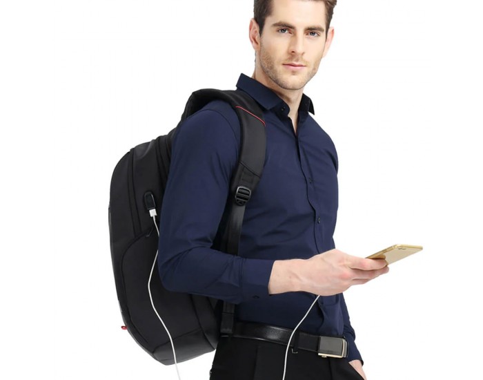 Раница за лаптоп Kingsons Trailtech, 17'', 27 L, черна