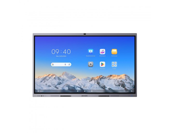Интерактивен дисплей Hikvision DS-D5C65RB/B, 65'', NFC, EDLA, с камера, DLED, 400 cd/m2, 60 Hz