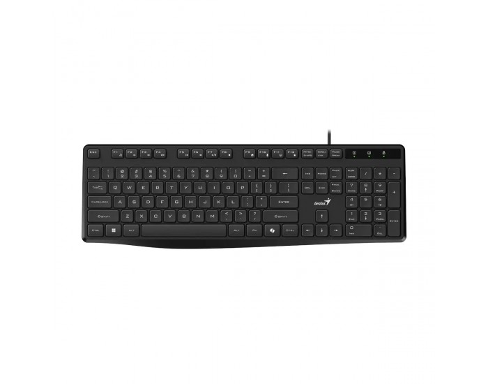Клавиатура Genius KB-117S, с кабел 1.5 m, USB, черна