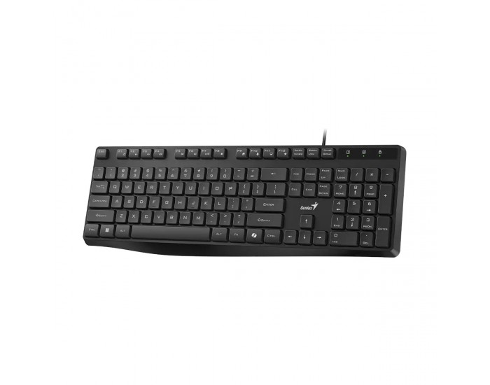 Клавиатура Genius KB-117S, с кабел 1.5 m, USB, черна