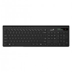 Клавиатура Genius Slimstar 7230, безжична, AI Copilot, USB, 12 бързи бутона, черна - Genius