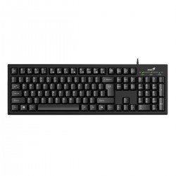 Клавиатура Genius Smart KB-100, с кабел 1.5 m, кирилизирана, USB, 12 бързи бутона, черна - Genius