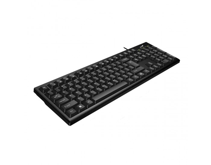 Клавиатура Genius Smart KB-100, с кабел 1.5 m, кирилизирана, USB, 12 бързи бутона, черна