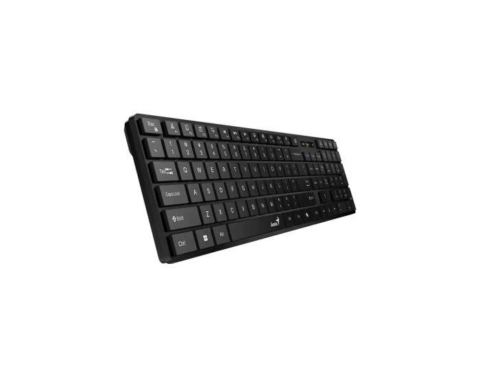 Genius Клавиатура Slimstar 7250BT BLK, AI, безжична, черна