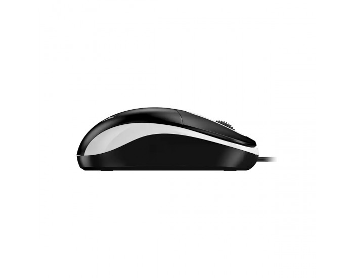 Мишка Genius DX-111, с кабел, USB Type-A, 3 бутона, сива