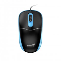 Мишка Genius DX-111, с кабел, USB Type-A, 3 бутона, синя - Genius