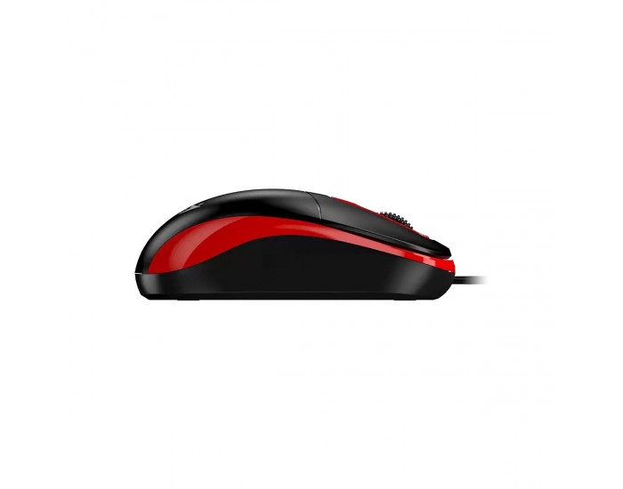 Мишка Genius DX-111, с кабел, USB Type-A, 3 бутона, червена