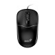 Мишка Genius DX-111, с кабел, USB Type-A, 3 бутона, черна