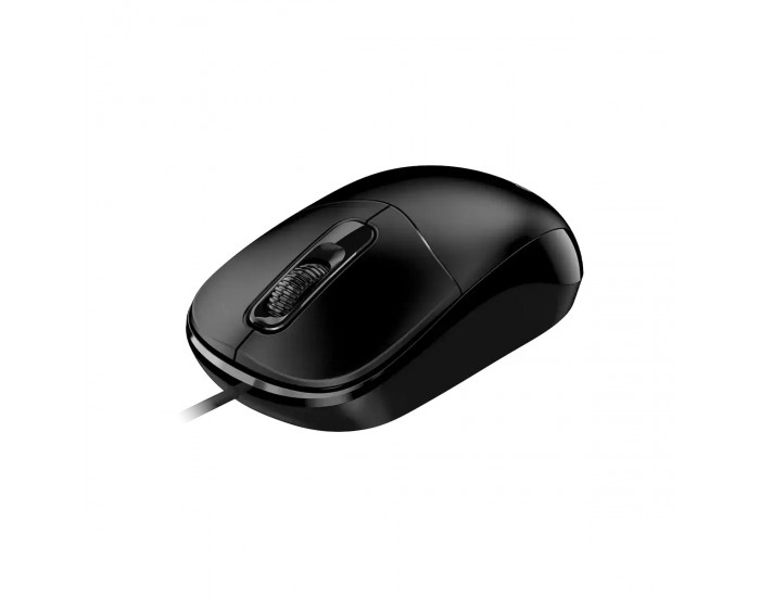 Мишка Genius DX-111, с кабел, USB Type-A, 3 бутона, черна