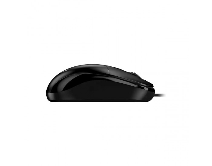 Мишка Genius DX-111, с кабел, USB Type-A, 3 бутона, черна