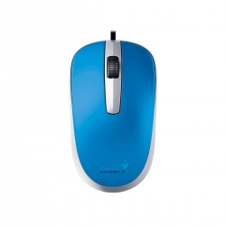 Мишка Genius DX-120, с кабел, USB Type-A, 3 бутона, синя - Genius