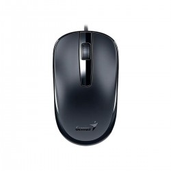 Мишка Genius DX-120, с кабел, USB Type-A, 3 бутона, черна - Genius