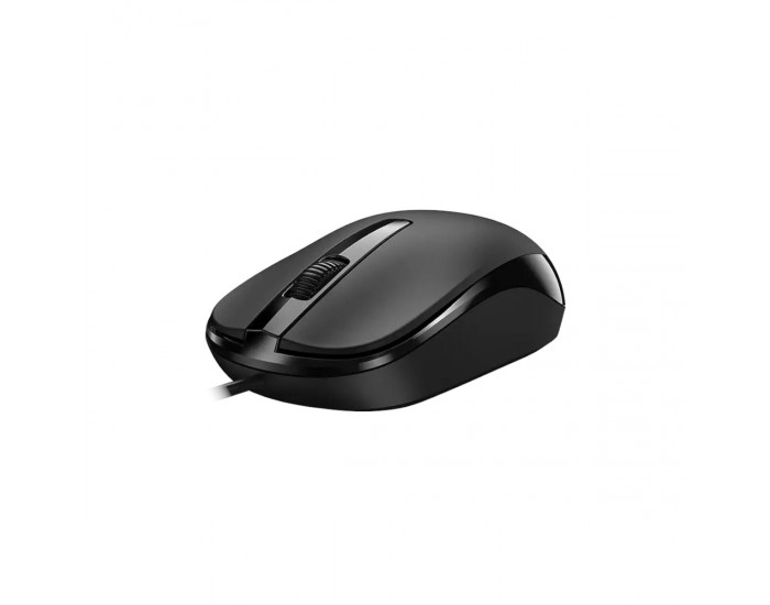 Мишка Genius DX-120, с кабел, USB Type-A, 3 бутона, черна