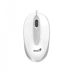 Мишка Genius DX-Mini, с кабел, USB Type-A, 3 бутона, бяла - Genius