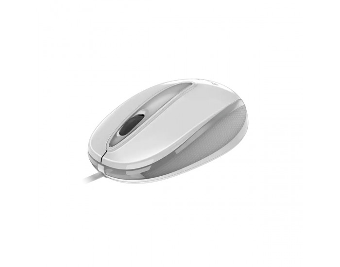 Мишка Genius DX-Mini, с кабел, USB Type-A, 3 бутона, бяла
