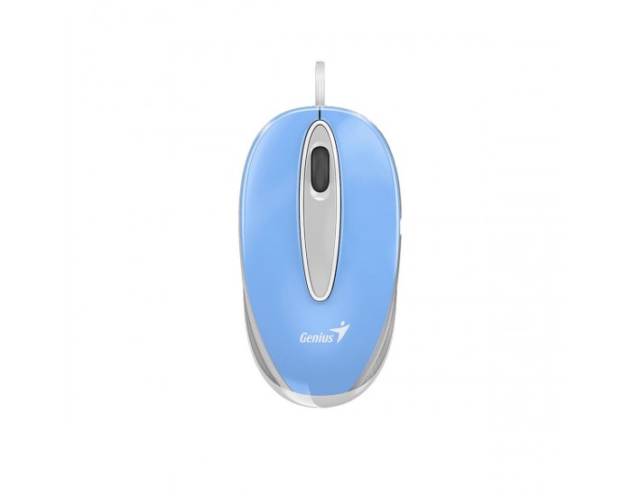 Мишка Genius DX-Mini, с кабел, USB Type-A, 3 бутона, синя