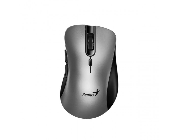 Мишка Genius Ergo 8100S, безжична, AI Copilot, USB, 6 бутона, AA, сребриста