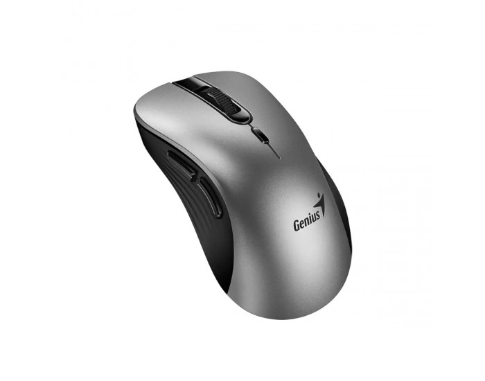 Мишка Genius Ergo 8100S, безжична, AI Copilot, USB, 6 бутона, AA, сребриста