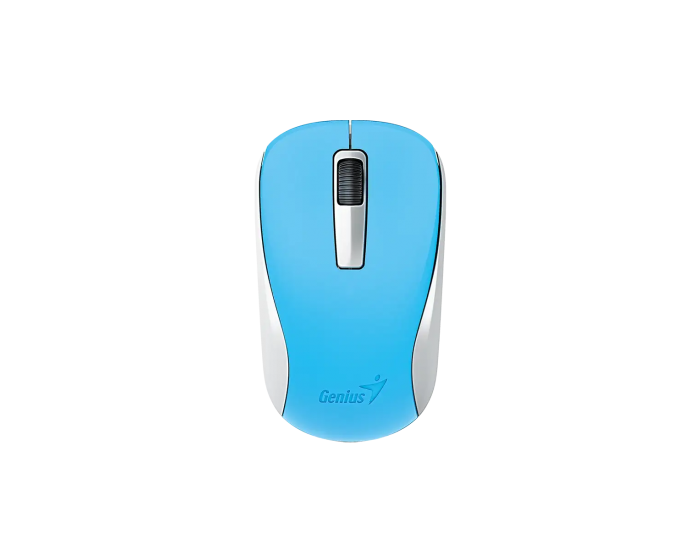 Мишка Genius NX-7005, безжична, USB, 3 бутона, AA, синя