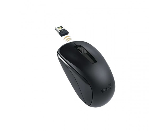 Мишка Genius NX-7005, безжична, USB, 3 бутона, AA, черна