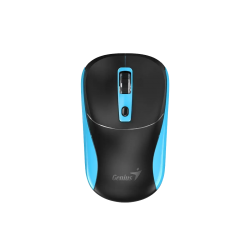 Мишка Genius NX-7123, безжична, AI Copilot, USB, 4 бутона, AA, черно-синя - Genius