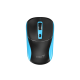 Мишка Genius NX-7123, безжична, AI Copilot, USB, 4 бутона, AA, черно-синя