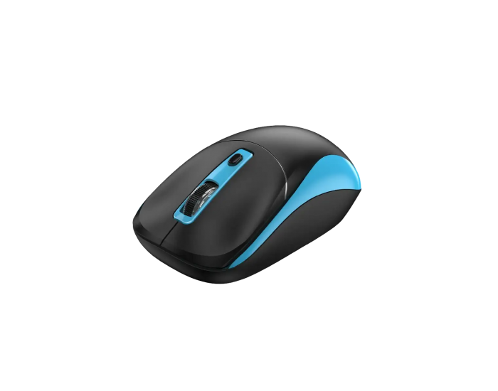 Мишка Genius NX-7123, безжична, AI Copilot, USB, 4 бутона, AA, черно-синя