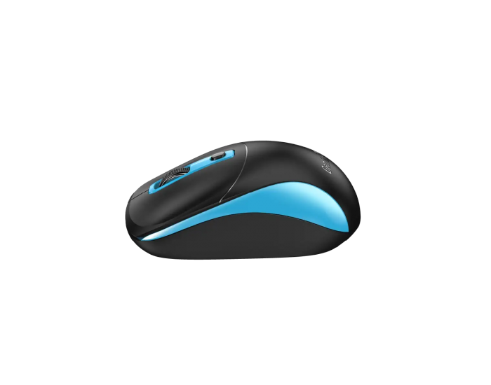 Мишка Genius NX-7123, безжична, AI Copilot, USB, 4 бутона, AA, черно-синя