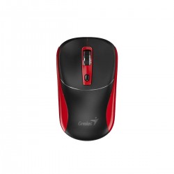 Мишка Genius NX-7123, безжична, AI Copilot, USB, 4 бутона, AA, черно-червена - Genius