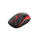 Мишка Genius NX-7123, безжична, AI Copilot, USB, 4 бутона, AA, черно-червена