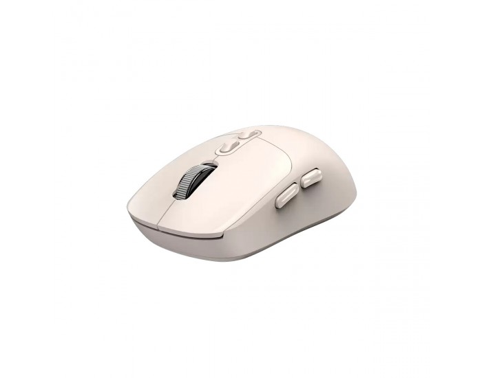 Мишка Genius NX-8080S, безжична, Bluetooth, Bluetooth/USB, 7 бутона, AA, бежова