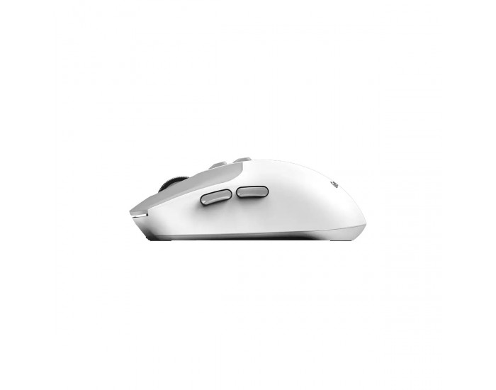 Мишка Genius NX-8080S, безжична, Bluetooth, Bluetooth/USB, 7 бутона, AA, бяло-сива