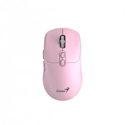 Мишка Genius NX-8080S, безжична, Bluetooth, Bluetooth/USB, 7 бутона, AA, розова - Genius