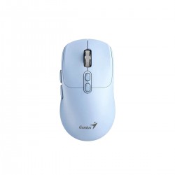 Мишка Genius NX-8080S, безжична, Bluetooth, Bluetooth/USB, 7 бутона, AA, синя - Genius