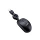 Мишка Genius Micro Traveler, с кабел, USB Type-A, 3 бутона, черна