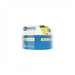My Media CD-R Wide Printable, 700 MB, 52x, 50 броя, в целофан - MY MEDIA
