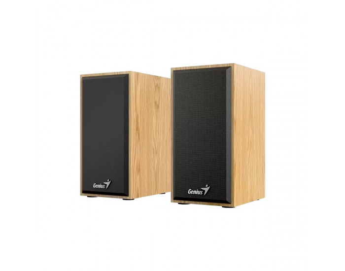 Тонколони Genius SP-HF180, с кабел, USB Type-A, 150 - 20000 Hz, 6 W, дървесни